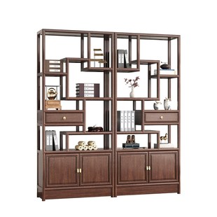 实木博古架仿红木新博古架条案玄关桌多宝阁博物架古玩架