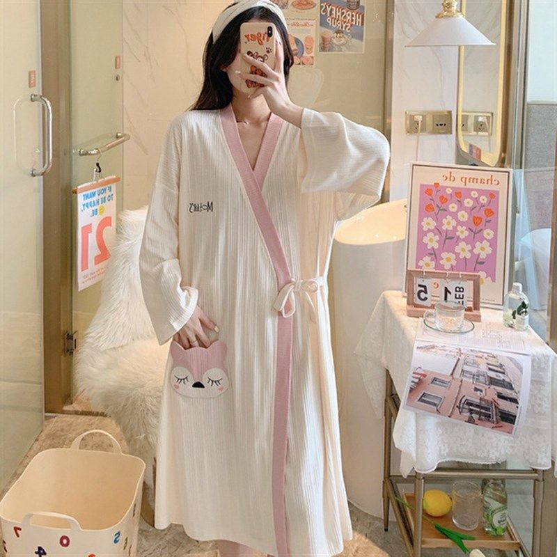 大学生浴巾浴袍穿式速干吸水宽松睡袍四季通用学生宿舍浴巾女款