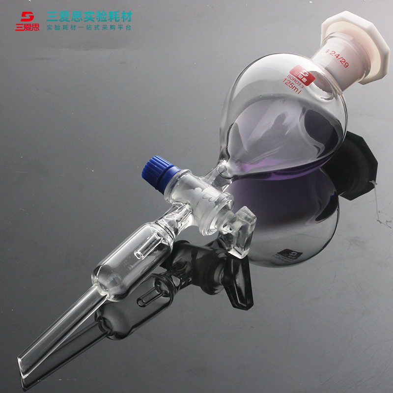 三爱思球形滴液漏斗具玻璃四氟活塞瓶容量0 1 0 0 1000mL