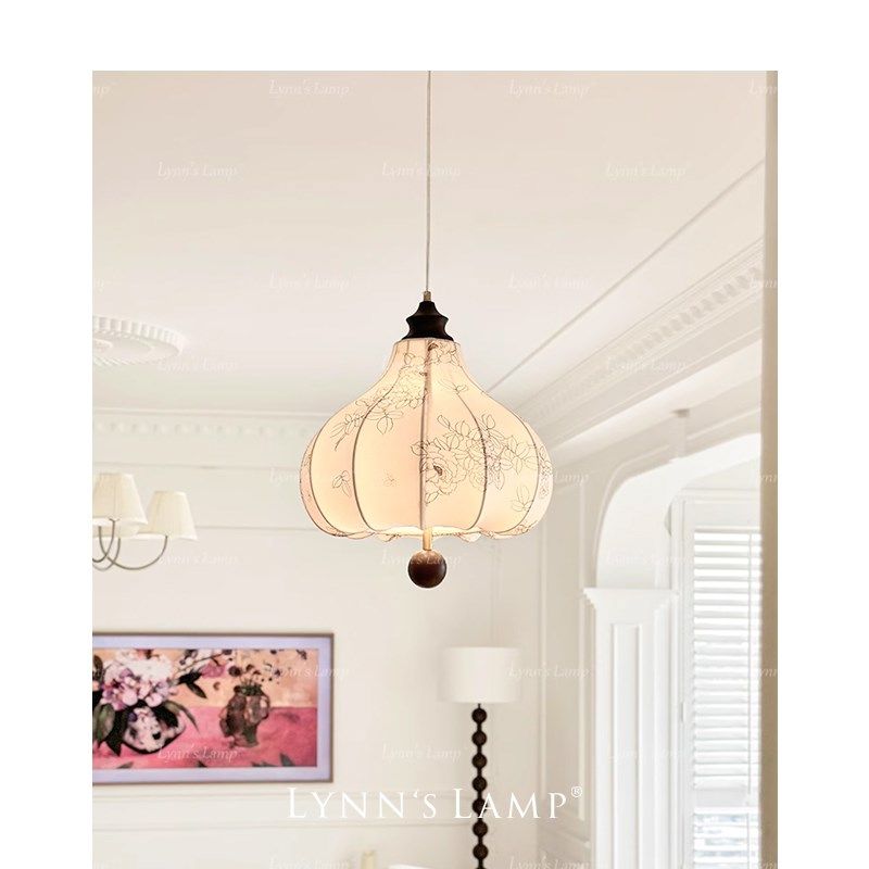 Lnn立意 复古风法式卧室布艺吊灯 纹中古吧台实木衣帽间,家装灯饰光源,餐厅吊灯,淘宝优惠券,粉丝福利购,淘宝优惠卷