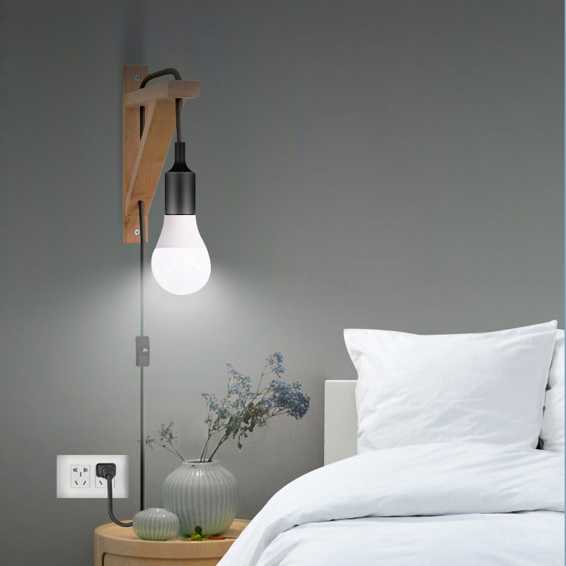 灯泡插座灯吊灯线关带线家用超亮e2灯悬挂式带线灯泡灯头