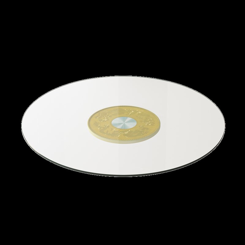 钢化玻璃转盘防爆家用圆桌面旋转圆台面酒店商用圆形饭桌转台底座