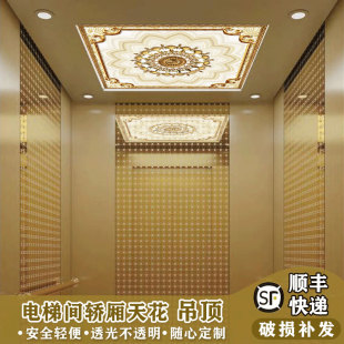 B饰板家用电梯亚克力吊顶透光灯 电梯天花吊顶别墅电梯轿厢吊顶装