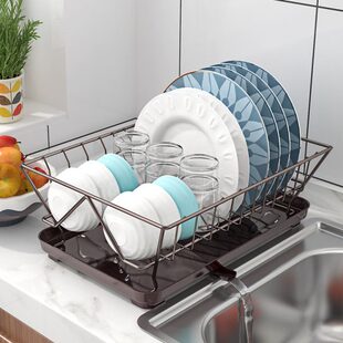 云众单层碗架多功能碗碟架家用厨房碗盘收纳架台面餐具沥水置物架