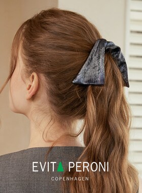 丹麦Evita Peroni/依慧达2025新款香蕉夹女士竖夹复古蝴蝶结发夹