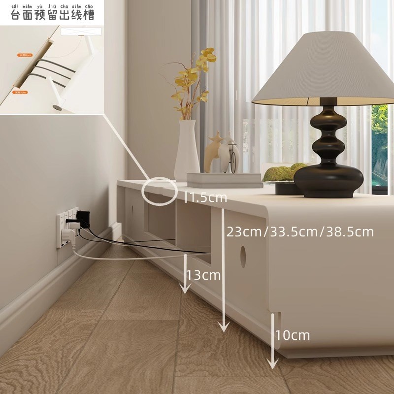 奶油风电视柜茶几组合2025新款爆款现代简约客厅家用落地电视机柜