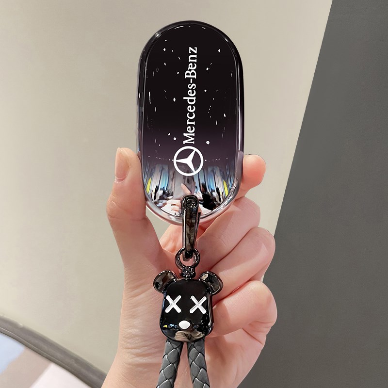 e300l钥匙套c260l车a200l男c200l扣glc gla glb220 gle350壳