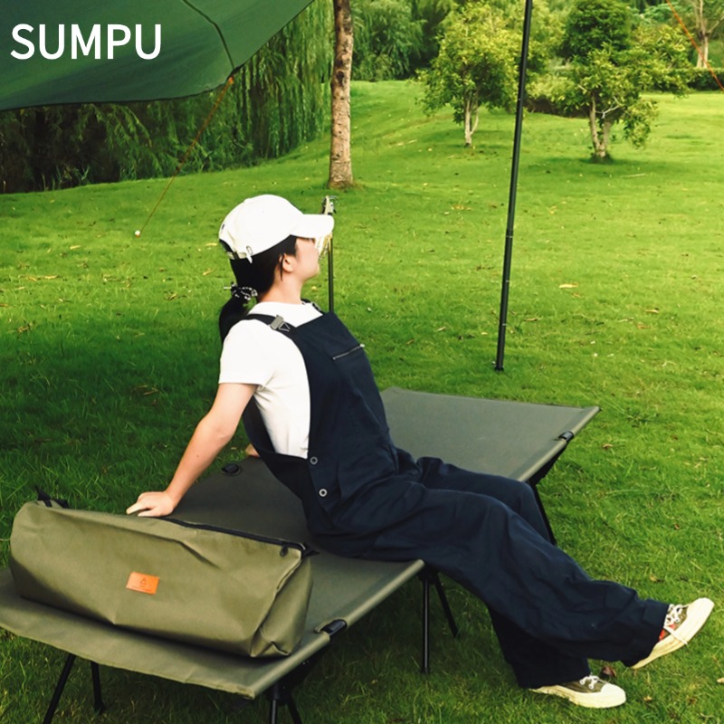 SUMPU户外2米70宽行军床折叠床
