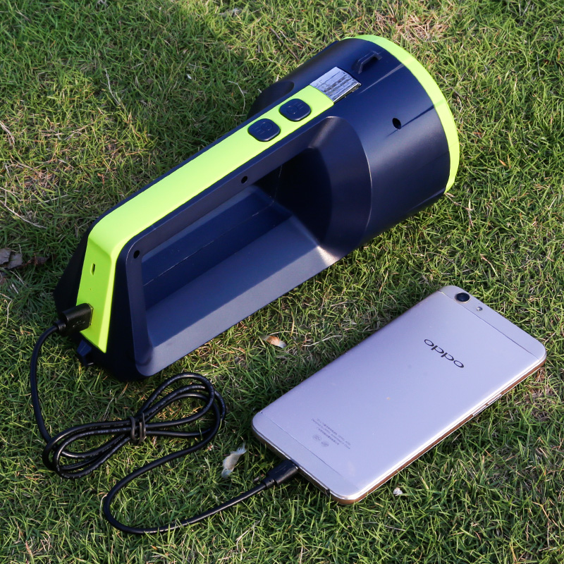 康铭LED停电应急灯备用手提探照灯强光手电筒家用充电超亮照明灯