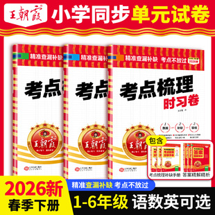 2026春下册王朝霞考点梳理时习卷试卷小学三四五六年级一二人教版语文数学英语单元检测卷查漏补缺考点不放过2024上