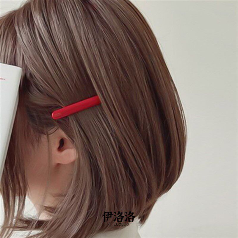 小号刘海夹前额发夹女侧边小夹子边夹女头饰发卡鸭嘴一字夹2024年