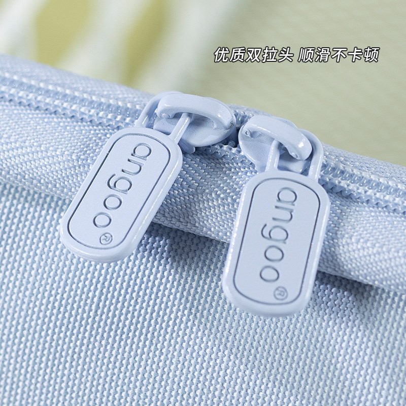 angoo笔袋小容量笔袋女小学生简约笔袋初中生文具袋女孩款文具盒