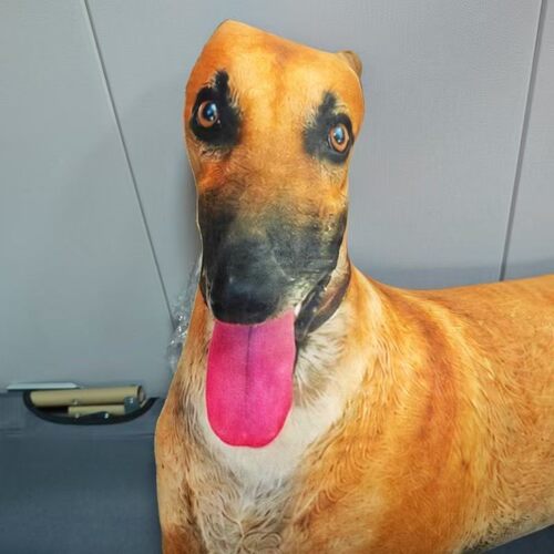 仿真灵缇犬狗玩偶睡觉抱枕抽象搞怪生日礼物女送男生闺蜜大号实用