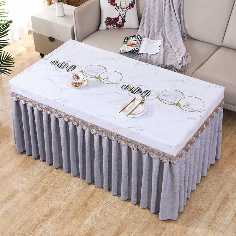 长方形茶几罩防水防油防烫取暖桌垂纱蕾丝夏季款免洗皮垫新款,居家布艺,桌布,淘宝优惠券,粉丝福利购,淘宝优惠卷