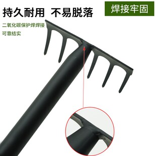 新款园艺翻土小耙子赶海农用搂草扒子工具铁钉耙除草农具