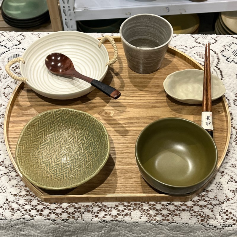 漫生活老板娘 层林尽染 v月子餐一人食套装碗盘餐具组合碗碟早餐