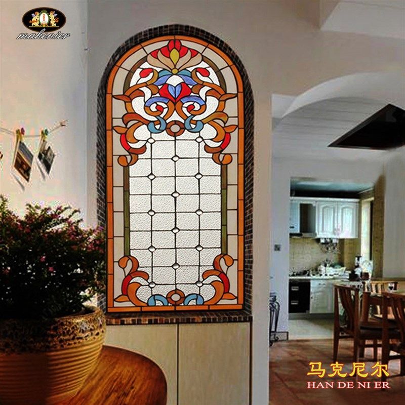 定制蒂凡尼彩色玄关墙装饰屏风门窗欧式镶嵌复古透光艺术玻璃,基础建材,艺术玻璃,淘宝优惠券,粉丝福利购,淘宝优惠卷