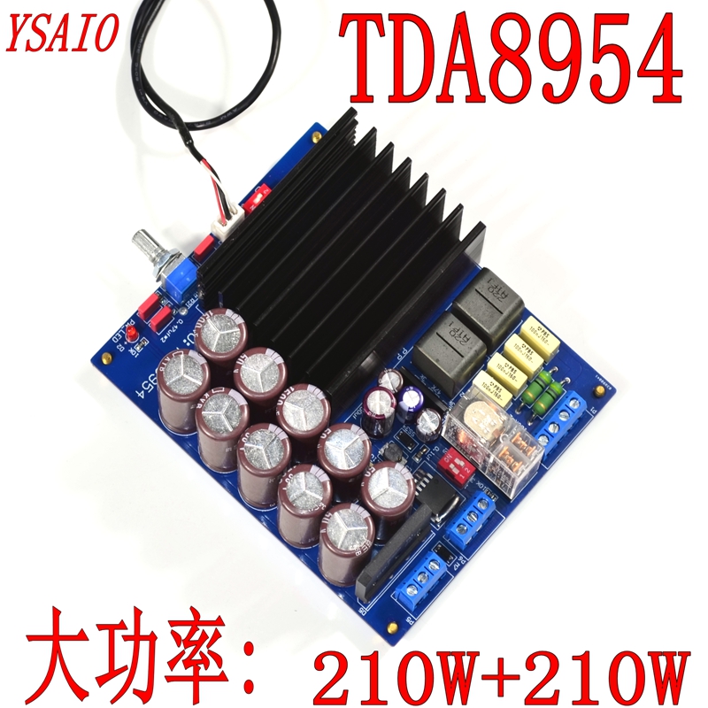 TDA8954TH HIFi发烧数字功放板D类功板 大功率210W+210W成品板BTL