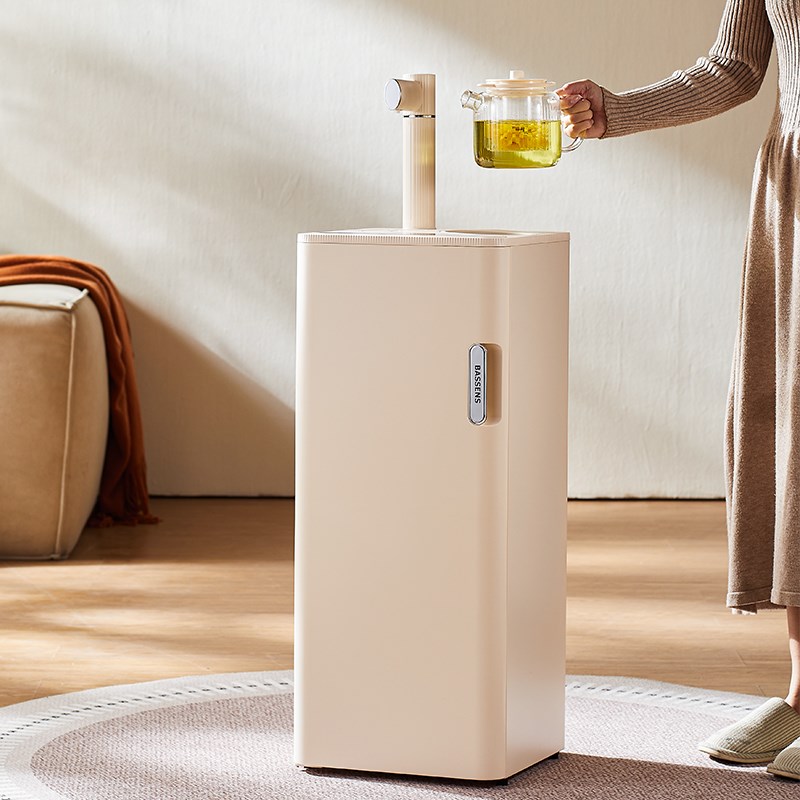 巴森即热式茶吧机全玻璃养生家用客厅下置水桶饮水机2025年新款
