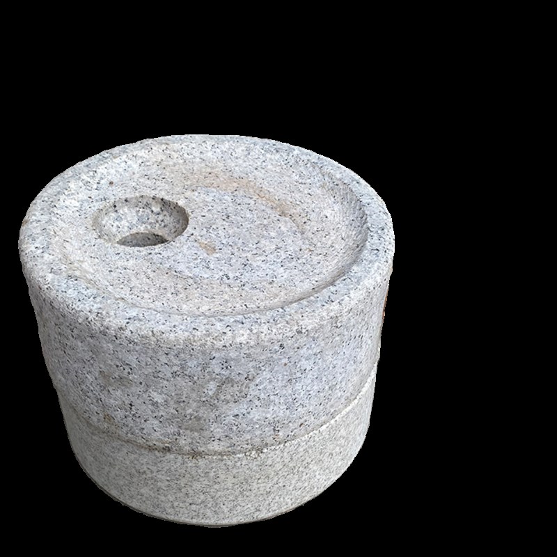 石磨桶磨小石磨家用小型幼儿园手动推磨盘机老式麻青石墨小磨子