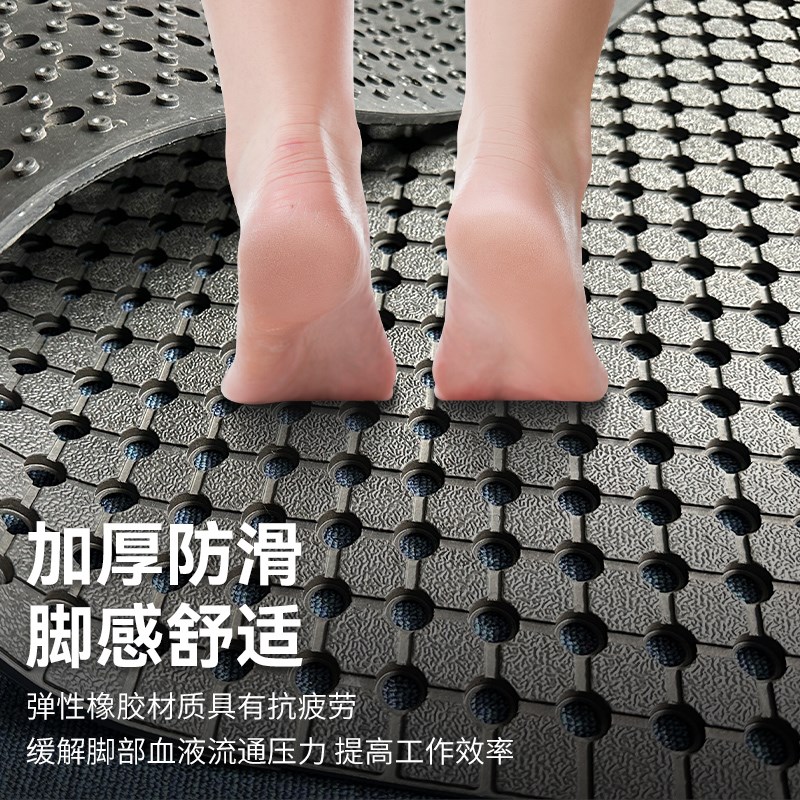 厨房防滑防油商用地垫隔水橡胶防滑垫饭店酒店吧台食堂隔水脚垫