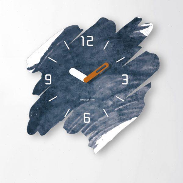 极简艺术抽象静音挂钟客厅创意钟表2024新款家用现代简约时钟挂墙