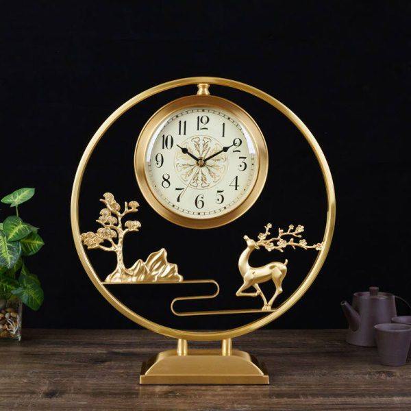 纯铜座钟客厅家用台式时钟轻奢高端大气新中式全铜台钟表时尚坐钟,家居饰品,座钟,淘宝优惠券,粉丝福利购,淘宝优惠卷