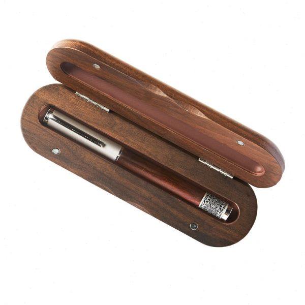 笔下胡桃木随身笔盒单支 文具盒实木轮回笔收纳盒签字笔钢笔,文具电教/文化用品/商务用品,文具盒,淘宝优惠券,粉丝福利购,淘宝优惠卷
