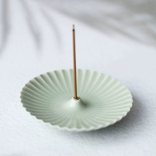 香托香薰 香座香立香盘 檀香禅意创意 线香底座 复古手工青瓷香插