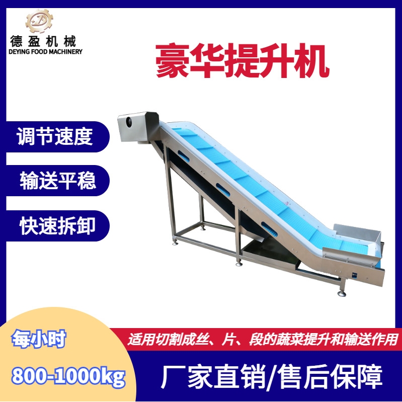 水果蔬菜清洗上料机爬坡机颗粒粉末提升机浸泡提升机物料输送机