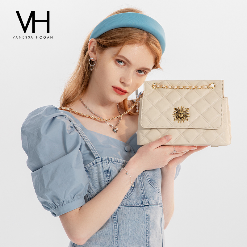 VH女包陶陶菱格包小版夏季新款链条菱格斜挎包小众高级感单肩包包