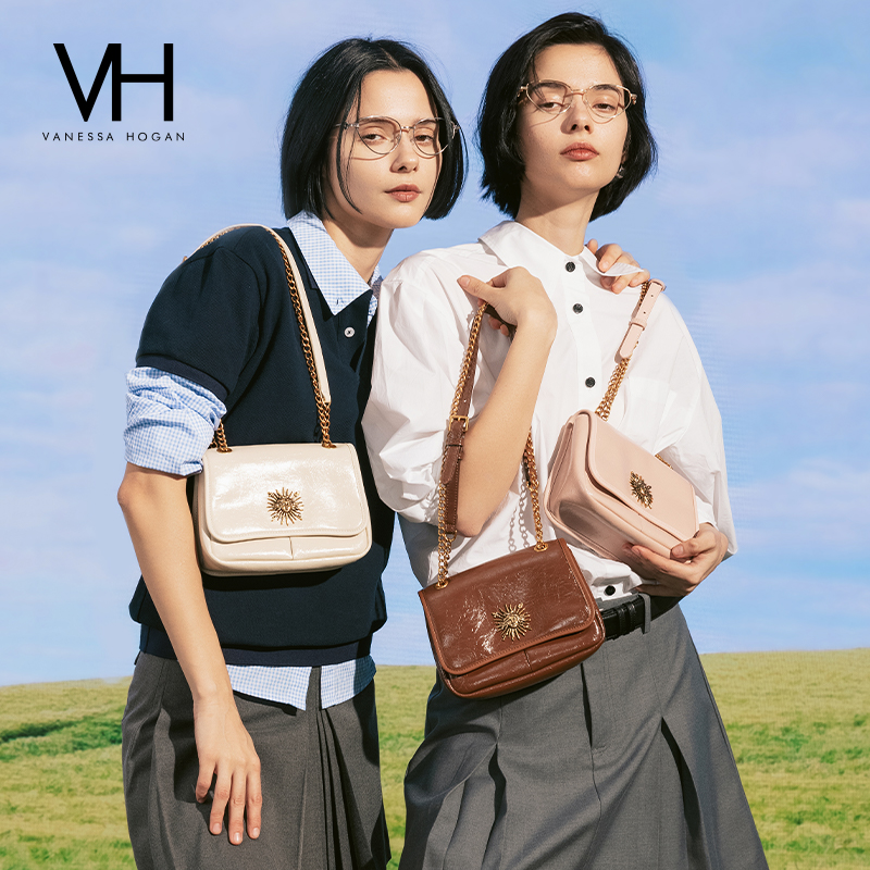 VH女包复古邮差小包轻便单肩包