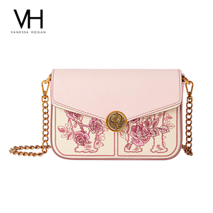 VH×Jude Chan联名女包花漾小信封包高端头层牛皮单肩包斜挎包