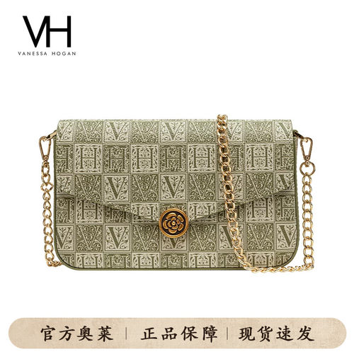 【送礼推荐】VH女包山茶花信封包小众高级感老花链条小方包斜挎包