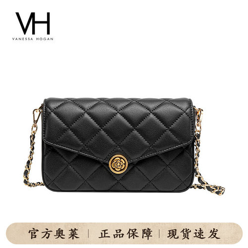 VH女包时尚轻奢山茶花方包单肩包