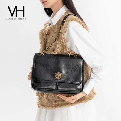 VH女包复古邮差包太阳神单肩包