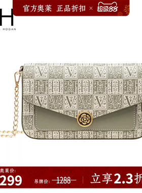 VH女包山茶花信封方包夏季新款百搭链条斜挎小包老花小方包单肩包