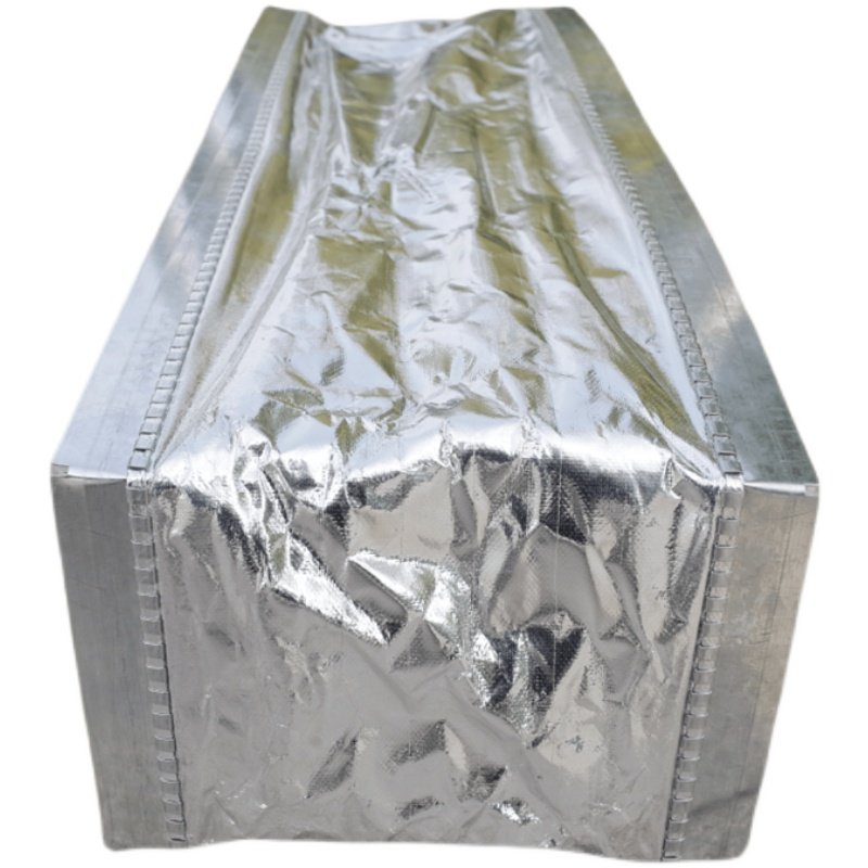 中央空调铝箔弯头风机盘管出风口软连接新风共板法兰帆布通风管道