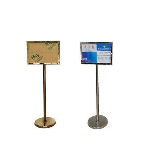 工厂直销立牌两面展示广告牌订做告示牌升降钛金展示架