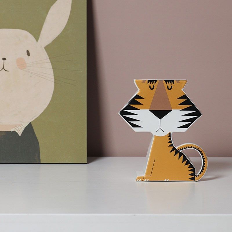 卡通狮子老虎动物样板间电视柜书柜桌面设计师儿童房软装饰品,家居饰品,装饰摆件,淘宝优惠券,粉丝福利购,淘宝优惠卷