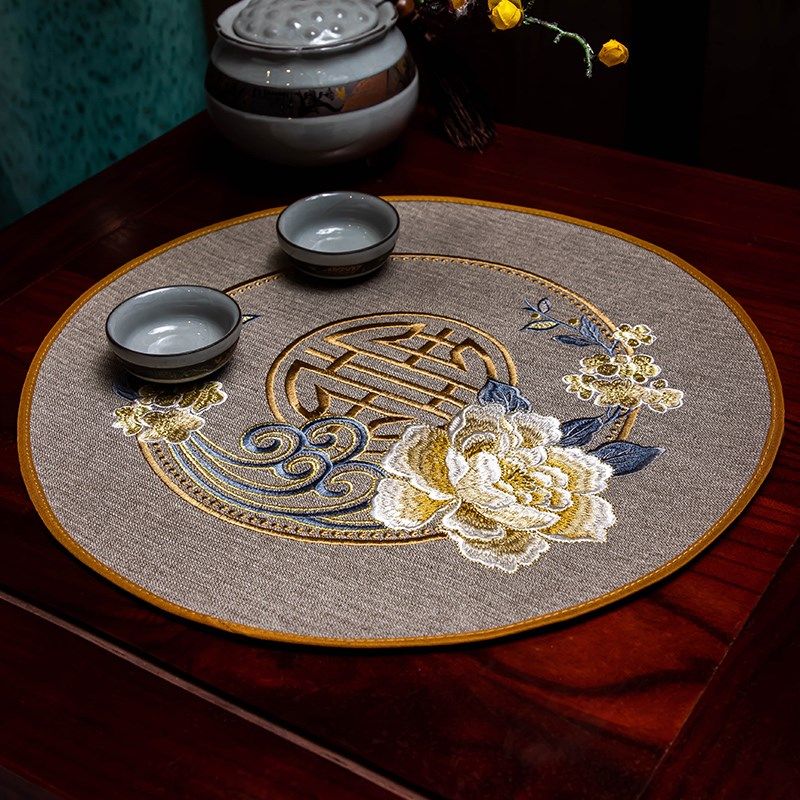 刺绣茶杯垫新布艺复古隔热棉麻餐桌垫瓶垫茶桌茶水垫子,居家布艺,餐垫,淘宝优惠券,粉丝福利购,淘宝优惠卷