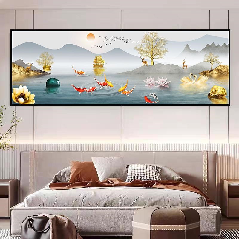 房间卧室床头装饰画自粘墙贴纸画酒店客厅沙发背景墙壁纸贴画墙面图片