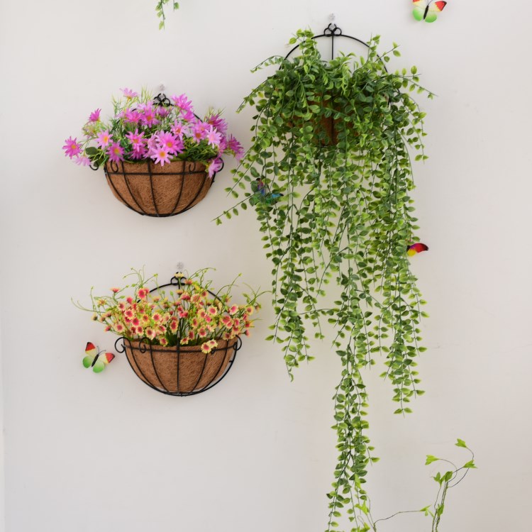 铁艺壁挂花篮墙面装饰创意家居客厅卧室阳台墙上壁饰餐厅墙壁挂件