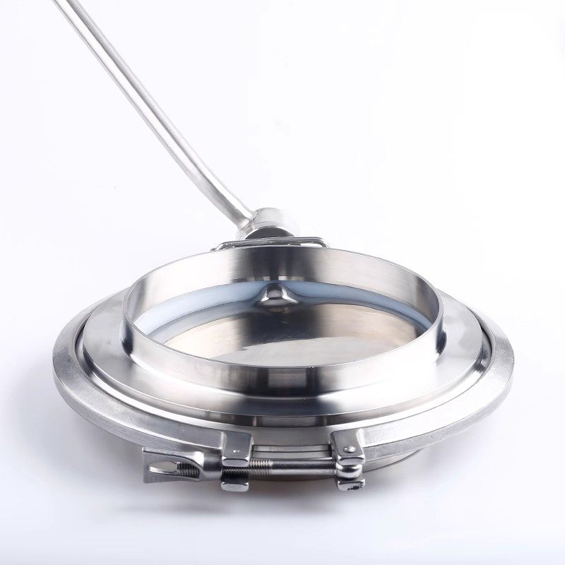 粉体快装蝶大口径卫生级卡箍式无残留罐底放料门,五金/工具,蝶阀,淘宝优惠券,粉丝福利购,淘宝优惠卷