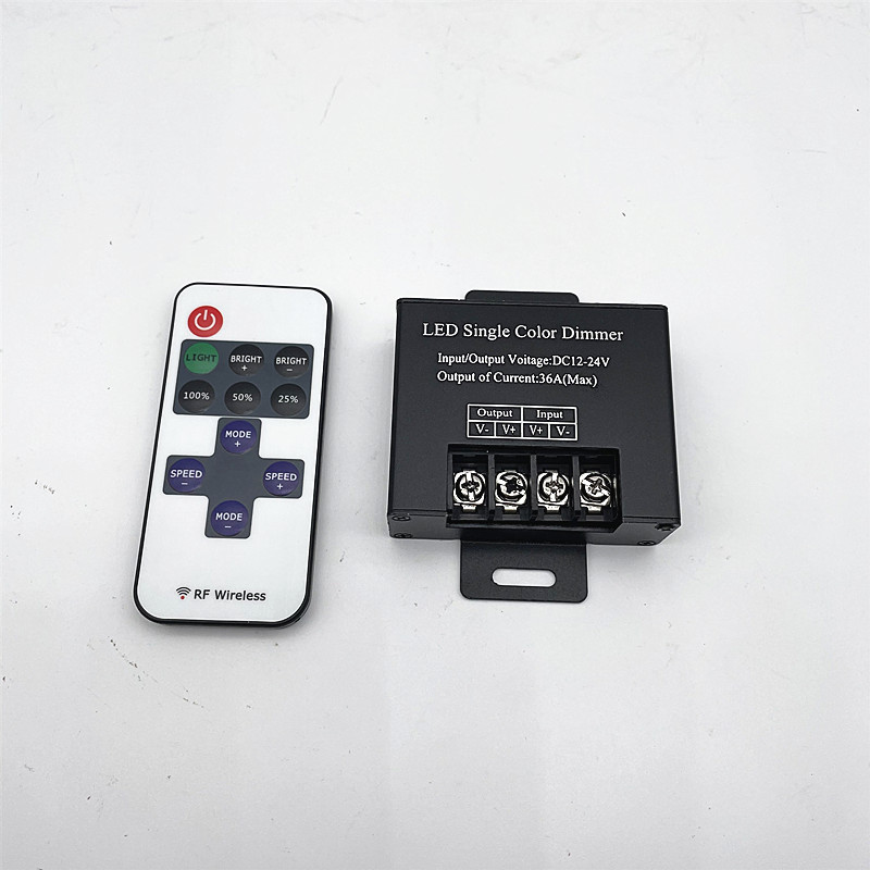 30A LED大功率灯带 调光器 12V-24V RF11键单色无线 调光器控制器