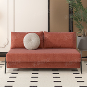 沙发床两用客厅书房奶油风现代复古灯绒布艺小户型