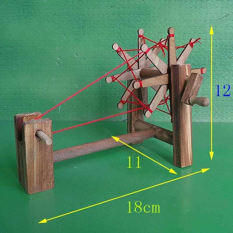 木质农耕工具小推车船板车排车磨播种机耕地犁马车谷模型文化风车