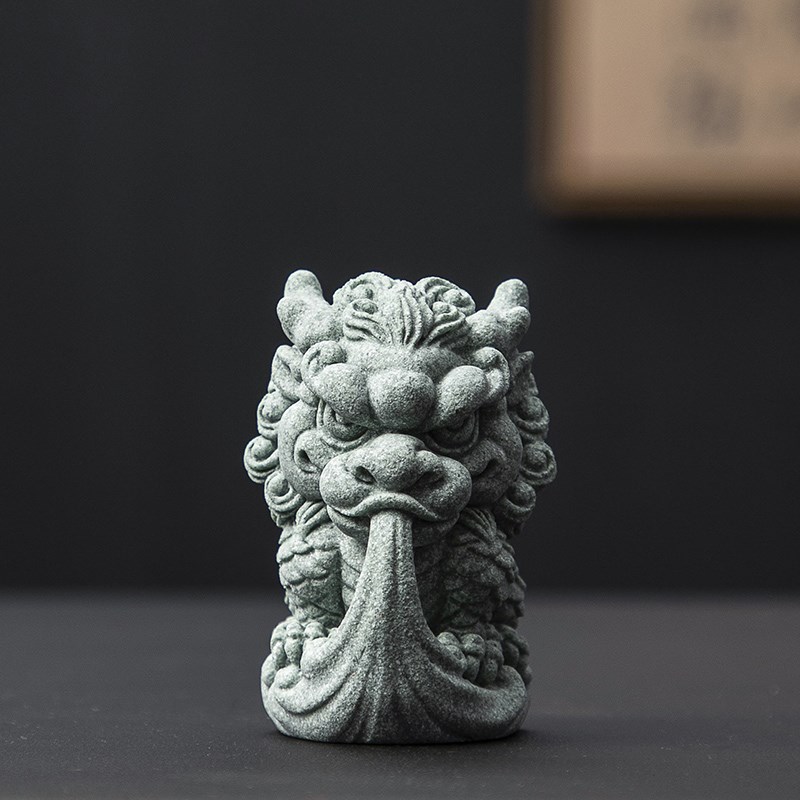 创意祥龙麒麟招财家居桌面装饰品摆件茶桌茶宠摆件工艺品吉祥物