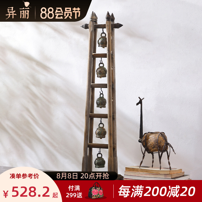 异丽东南亚风格客厅电视柜玄关装饰摆件泰式p会所软装饰品摆设