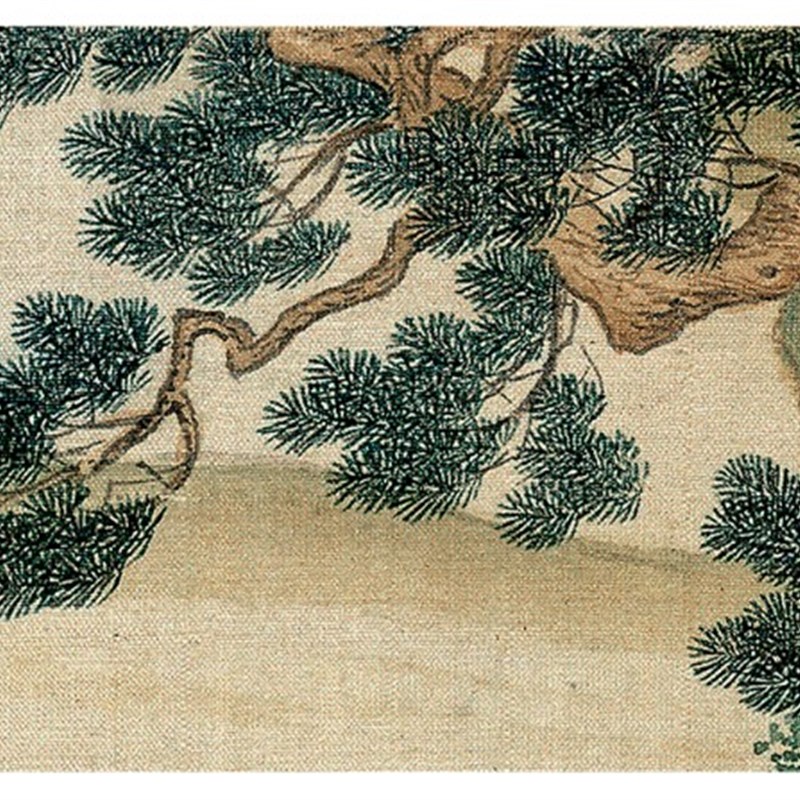 明仇英赤壁图古代人物山水画横幅高清微喷复制家庭装饰画临摹品图片